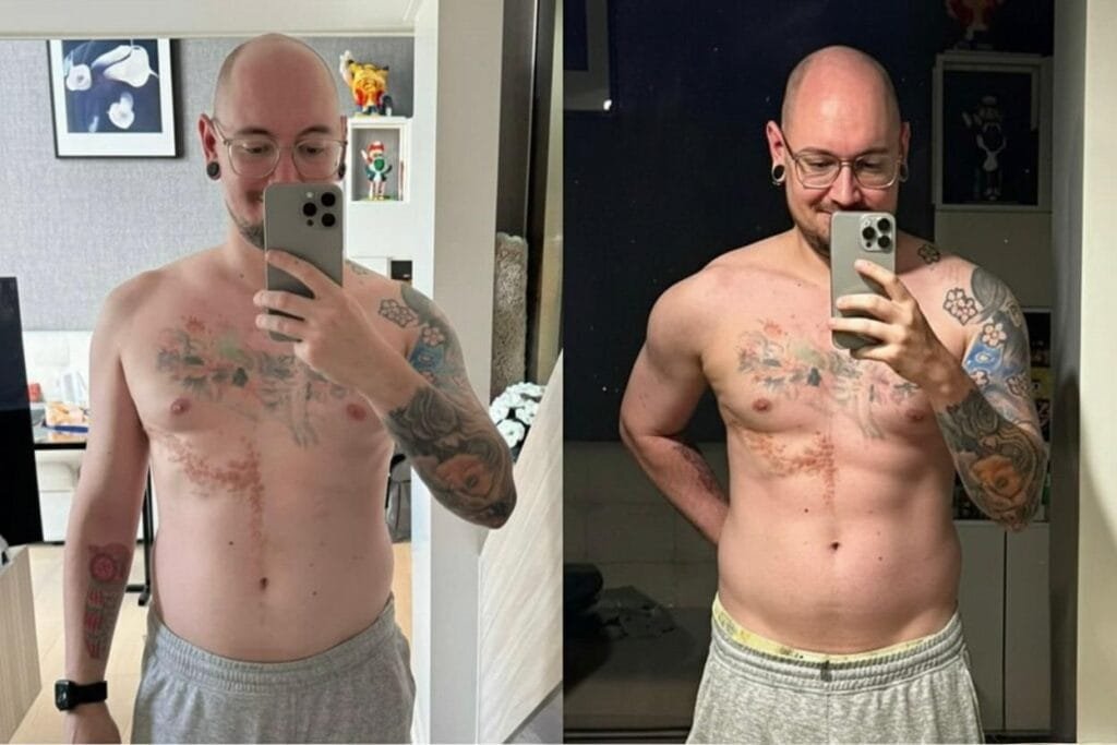 Manuel L. personal training transformation with Fit With Gopal